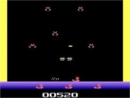 In game image of Tron: Deadly Discs on the Atari 2600.