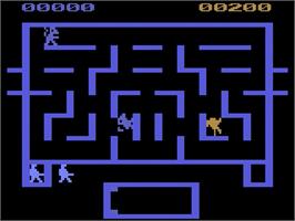 In game image of Wizard of Wor on the Atari 2600.