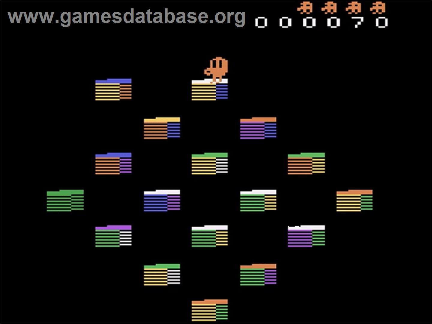 Q*Bert's Qubes - Atari 2600 - Artwork - In Game
