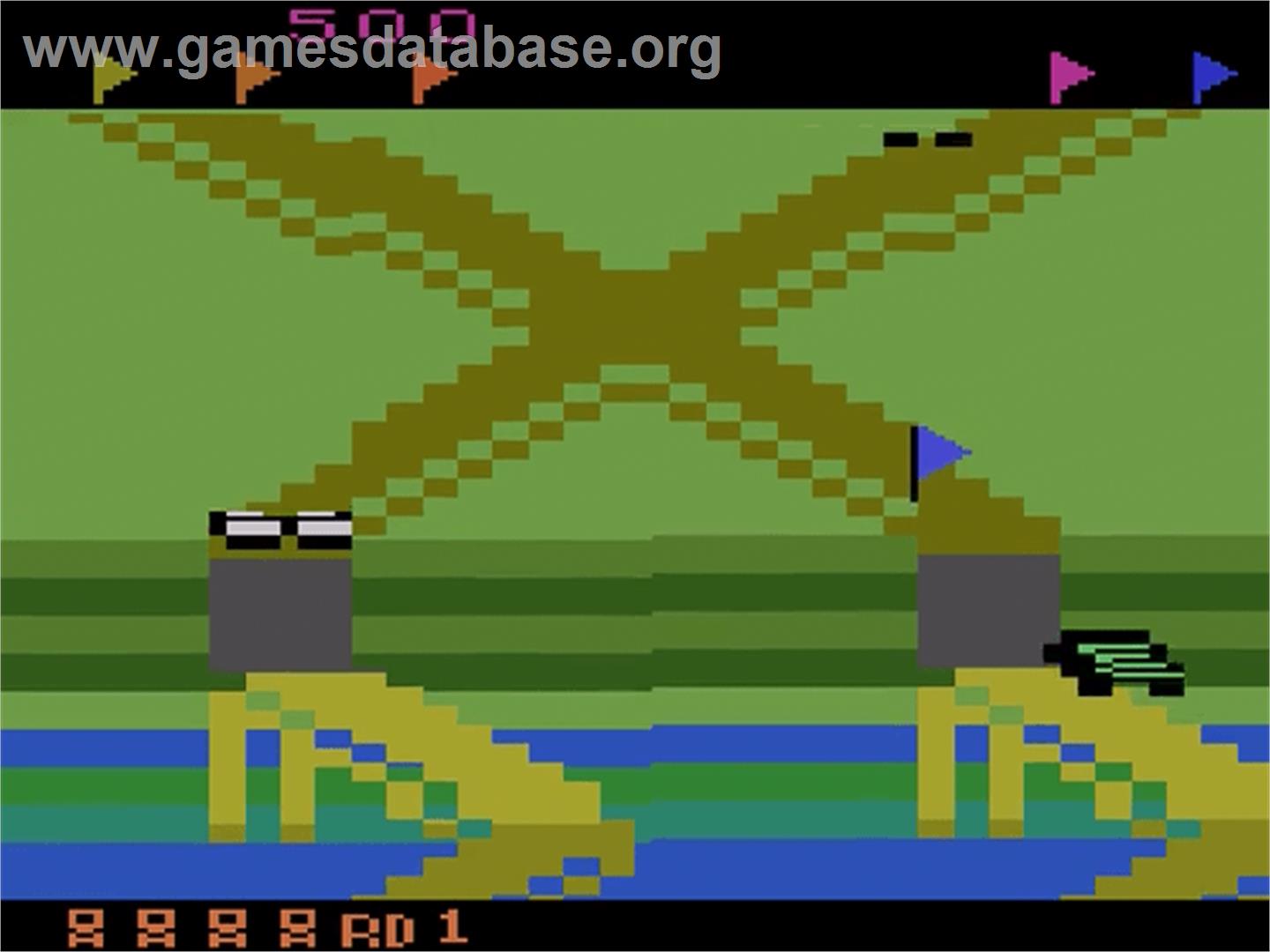 Up 'n Down - Atari 2600 - Artwork - In Game
