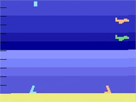 Title screen of Air-Sea Battle on the Atari 2600.