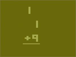 Title screen of Basic Math on the Atari 2600.