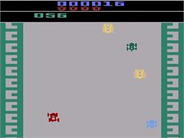Title screen of Bump 'N' Jump on the Atari 2600.