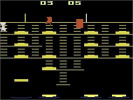 Title screen of BurgerTime on the Atari 2600.