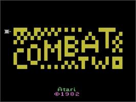 Title screen of Combat Two on the Atari 2600.