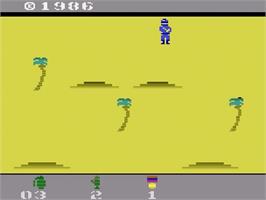 Title screen of Commando on the Atari 2600.