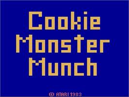Title screen of Cookie Monster Munch on the Atari 2600.