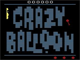 Title screen of Crazy Balloon on the Atari 2600.