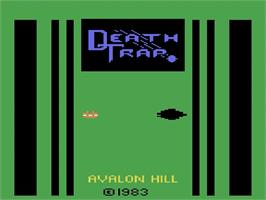 Title screen of Death Trap on the Atari 2600.