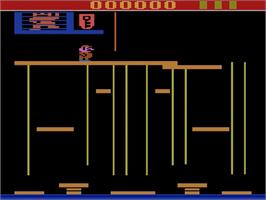Title screen of Donkey Kong Junior on the Atari 2600.