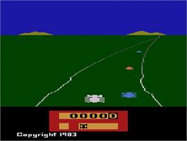 Title screen of Enduro on the Atari 2600.
