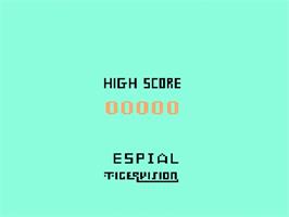 Title screen of Espial on the Atari 2600.