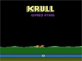 Title screen of Krull on the Atari 2600.