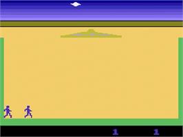 Title screen of Lost Luggage on the Atari 2600.