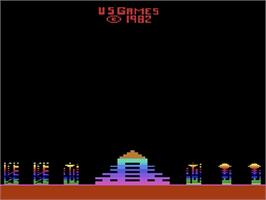 Title screen of M*A*S*H on the Atari 2600.