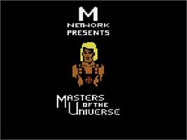 Title screen of Masters of the Universe: The Power of He-Man on the Atari 2600.