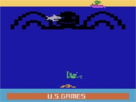 Title screen of Name this Game on the Atari 2600.