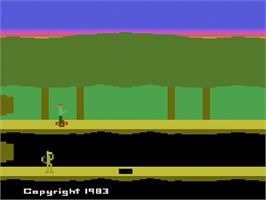 Title screen of Pitfall II: Lost Caverns on the Atari 2600.
