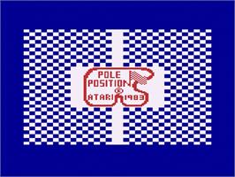 Title screen of Pole Position on the Atari 2600.