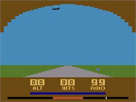 Title screen of Raft Rider on the Atari 2600.