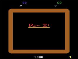 Title screen of Ram It on the Atari 2600.