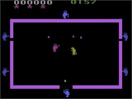 Title screen of Room of Doom on the Atari 2600.