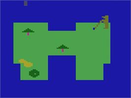 Title screen of Seawolf on the Atari 2600.