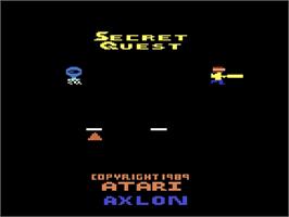 Title screen of Secret Quest on the Atari 2600.