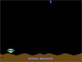 Title screen of Space Jockey on the Atari 2600.