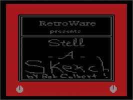 Title screen of Stell-A-Sketch/Okie Dokie on the Atari 2600.