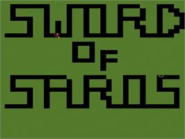 Title screen of Sword of Saros on the Atari 2600.