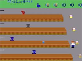 Title screen of Tapper on the Atari 2600.