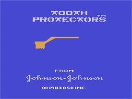 Title screen of Tooth Protectors on the Atari 2600.