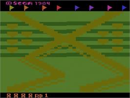 Title screen of Up 'n Down on the Atari 2600.