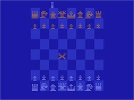 Title screen of Video Chess on the Atari 2600.