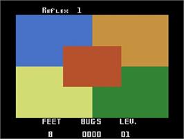 Title screen of Video Reflex on the Atari 2600.