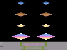 Title screen of Wing War on the Atari 2600.