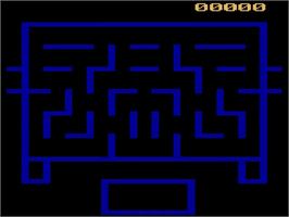Title screen of Wizard of Wor on the Atari 2600.