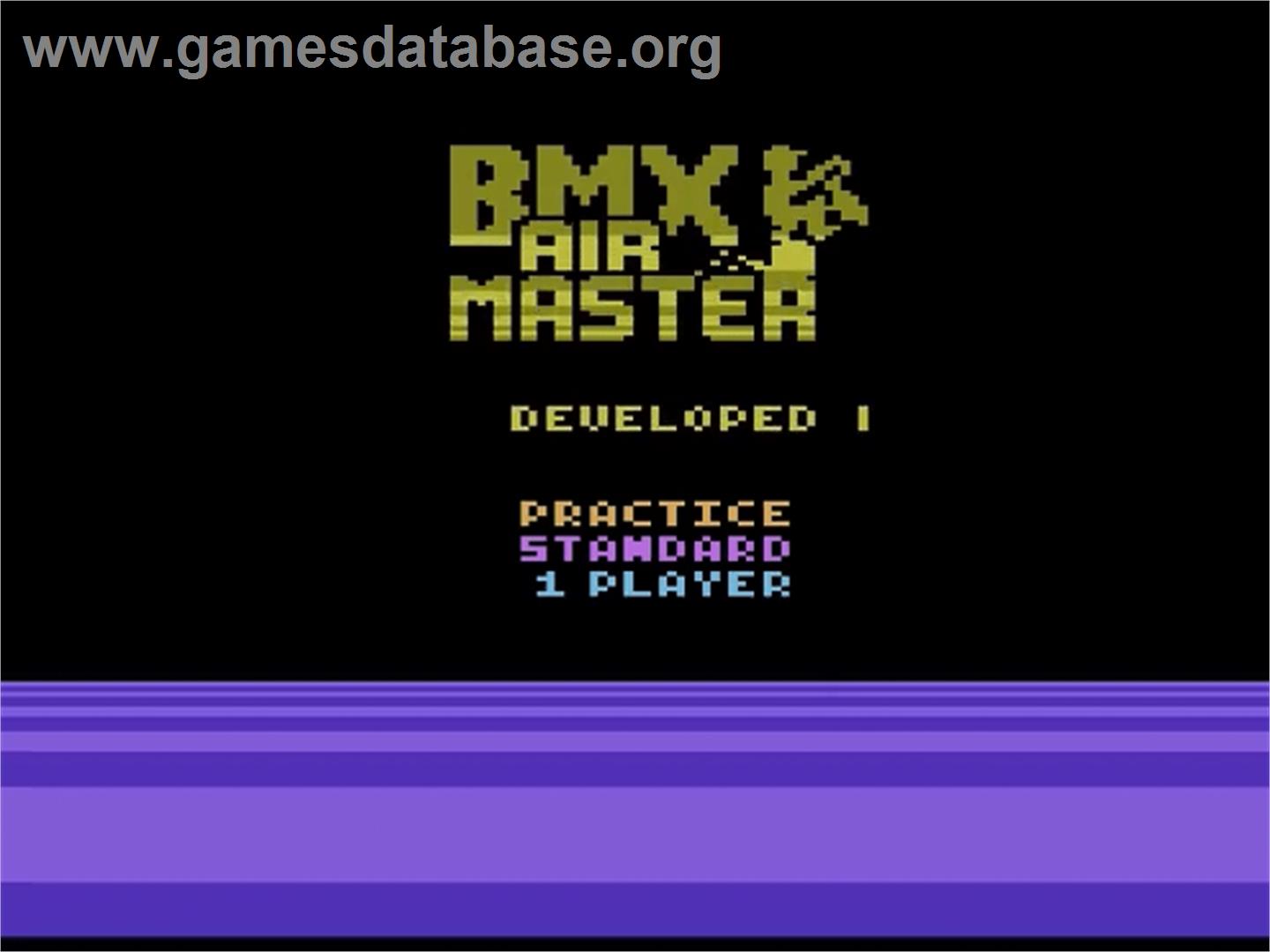 BMX Air Master - Atari 2600 - Artwork - Title Screen