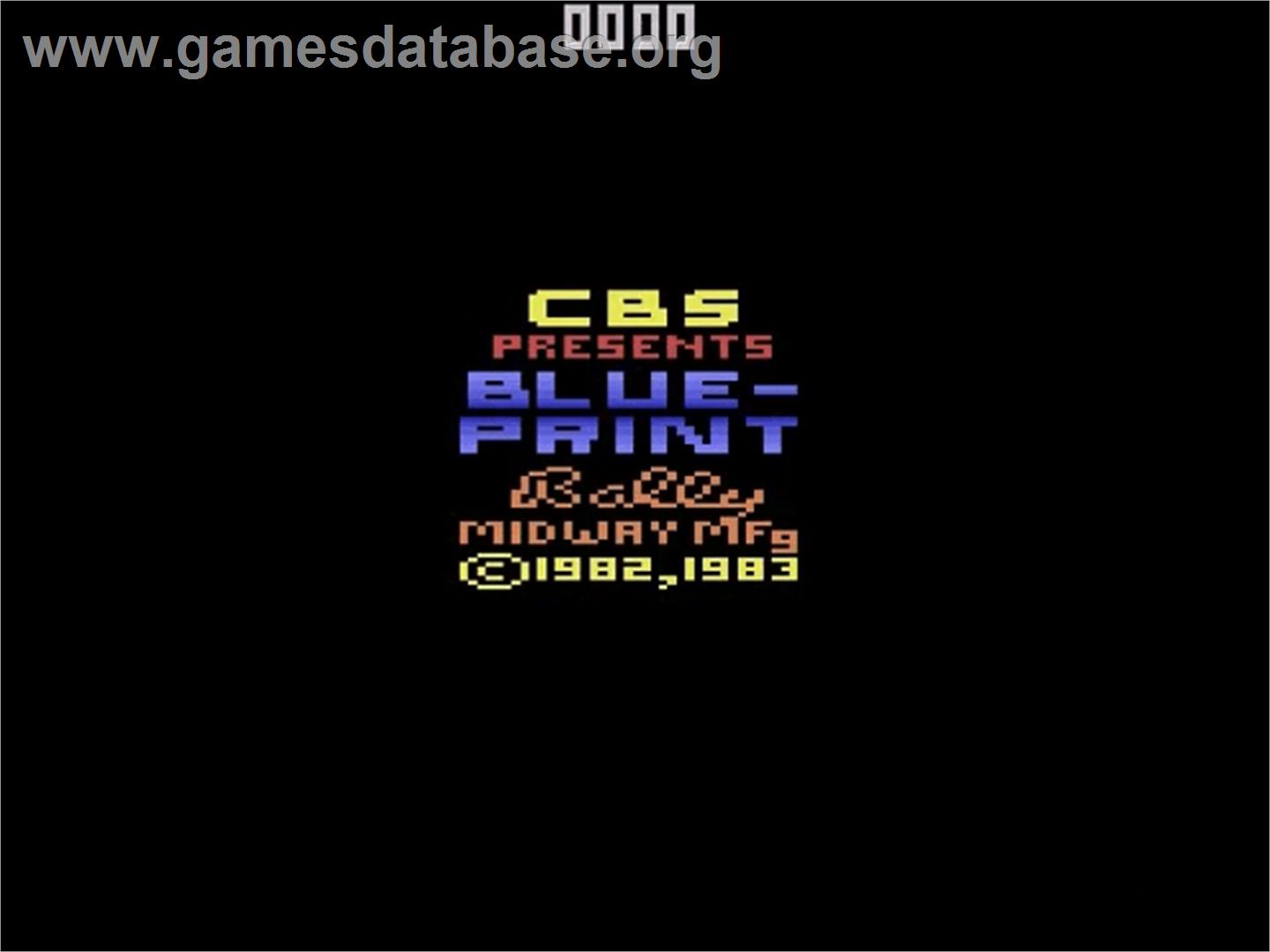 Blue Print - Atari 2600 - Artwork - Title Screen