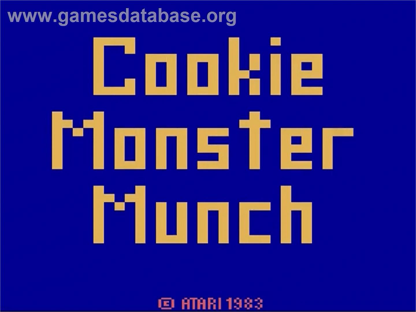 Cookie Monster Munch - Atari 2600 - Artwork - Title Screen