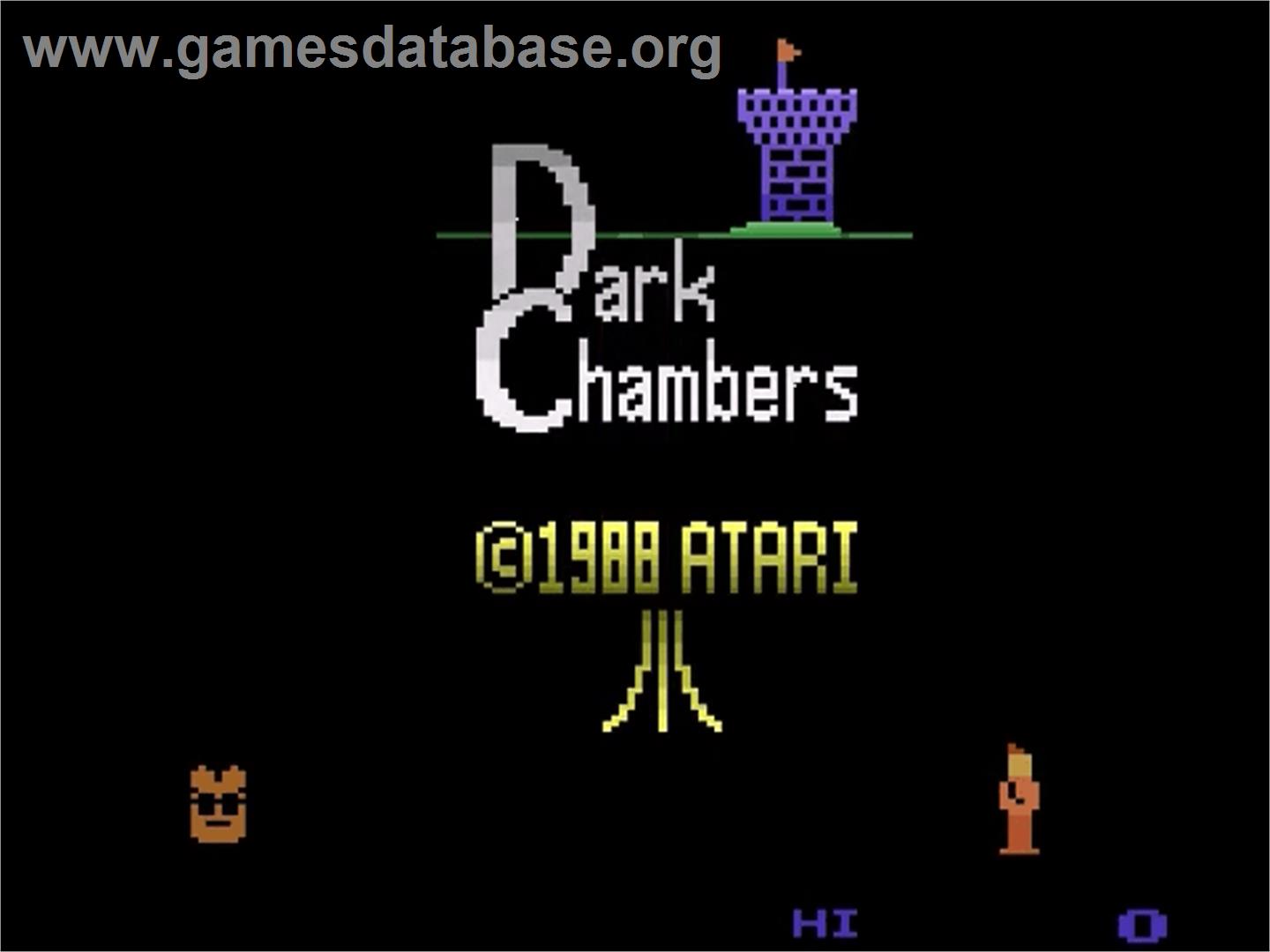 Dark Chambers - Atari 2600 - Artwork - Title Screen