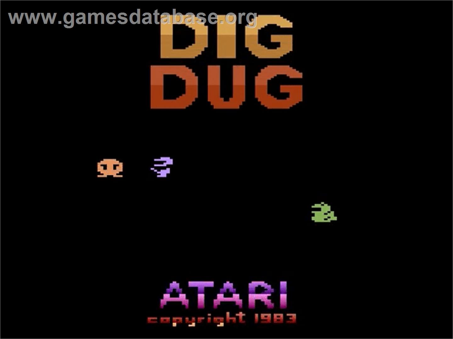 Dig Dug - Atari 2600 - Artwork - Title Screen