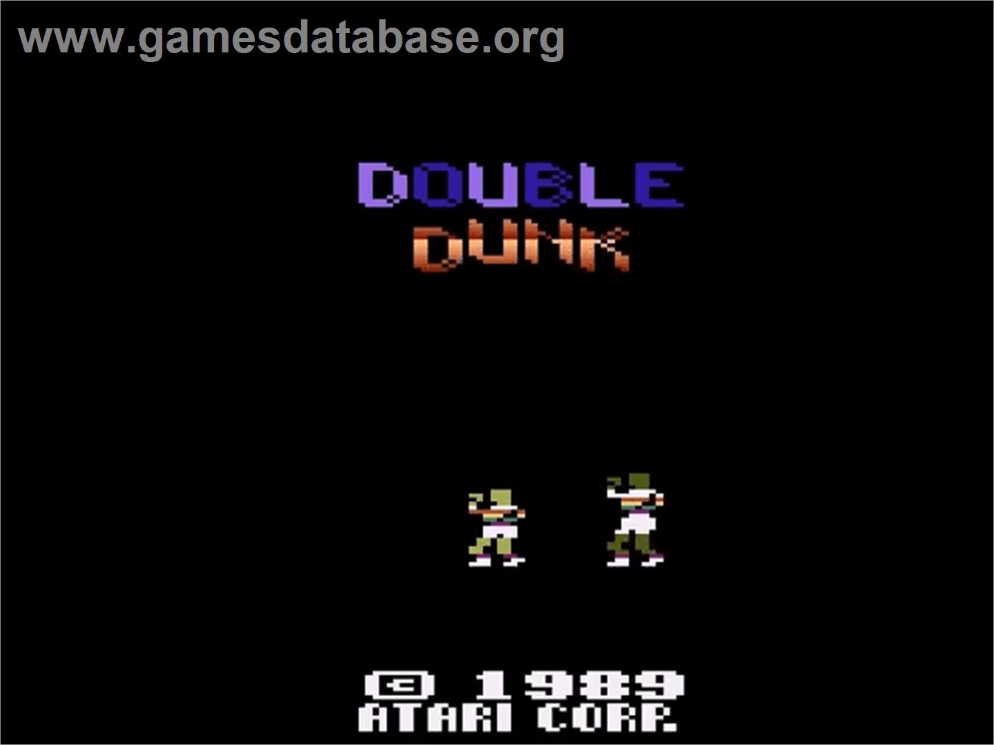 Double Dunk - Atari 2600 - Artwork - Title Screen