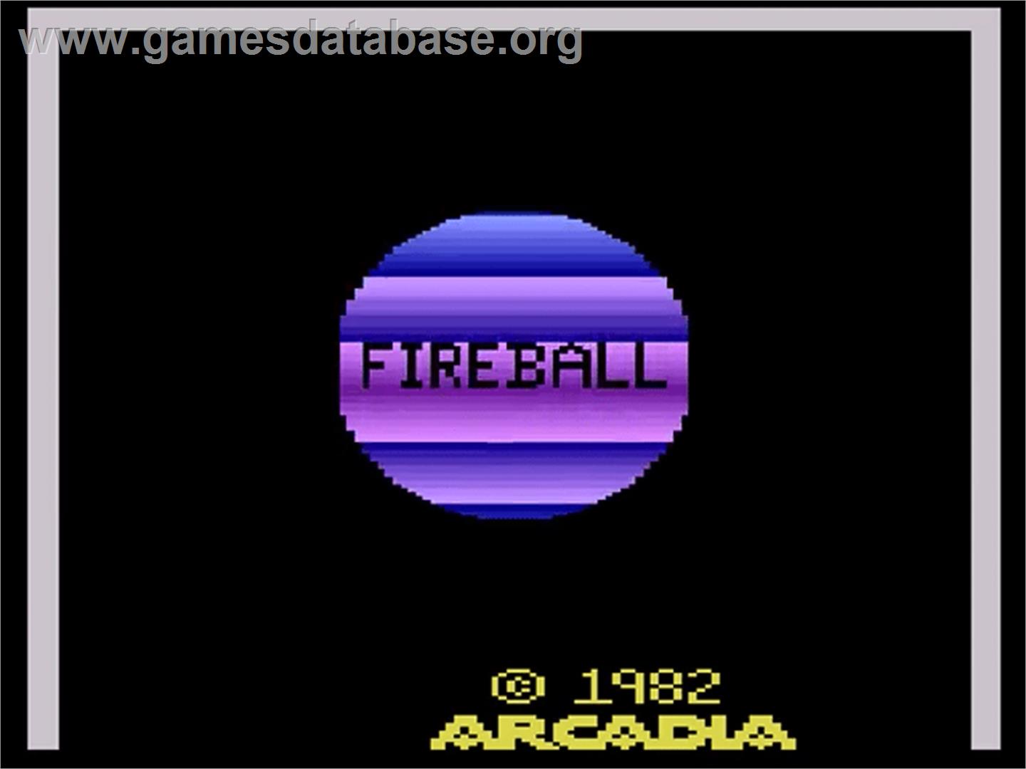 Fireball - Atari 2600 - Artwork - Title Screen