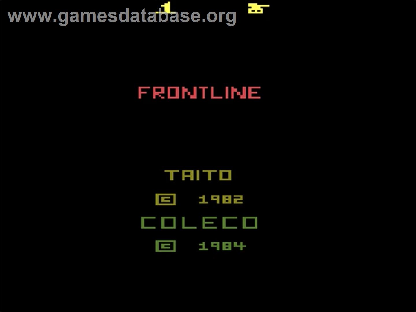 Front Line - Atari 2600 - Artwork - Title Screen