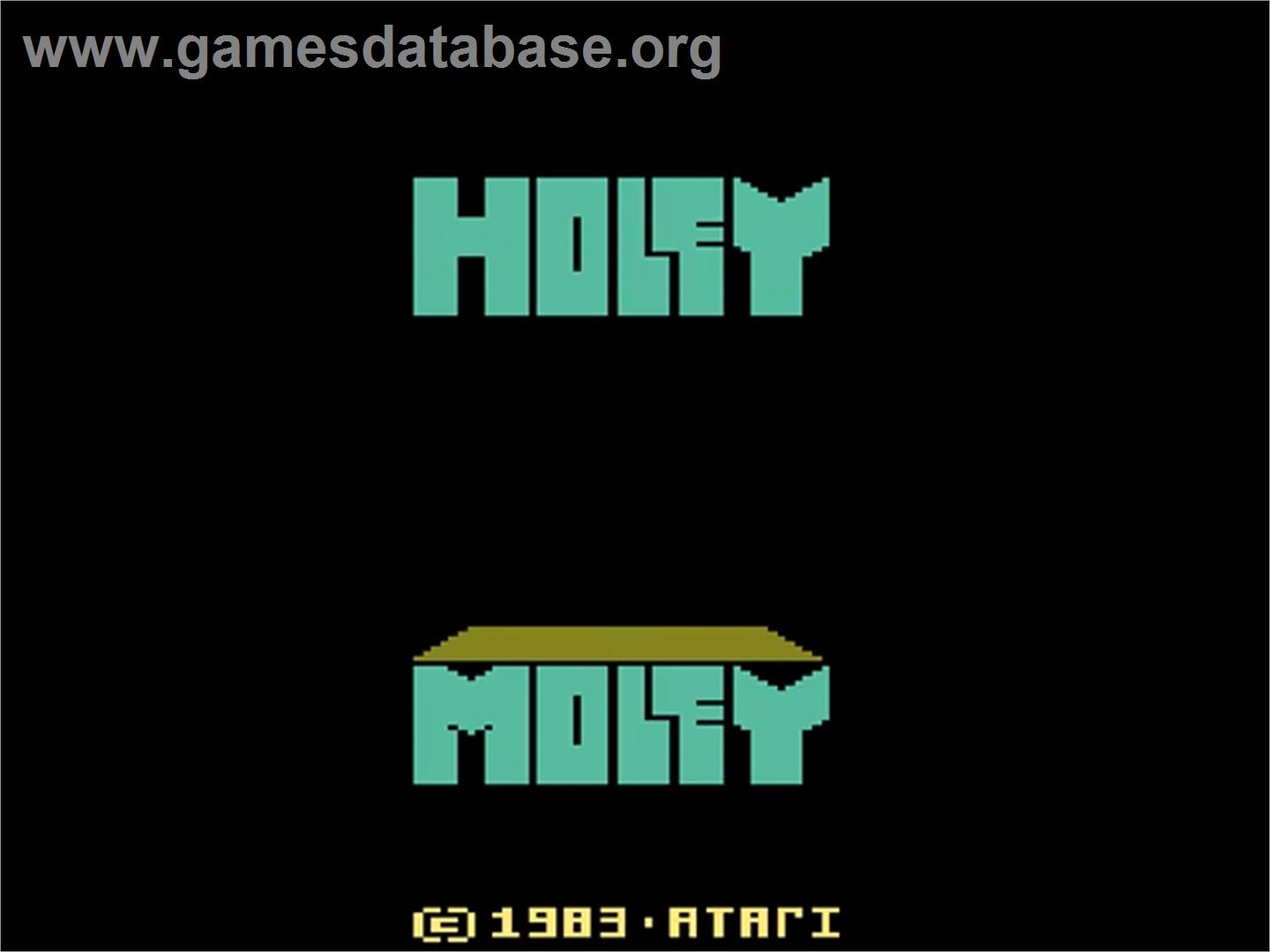 Holey Moley - Atari 2600 - Artwork - Title Screen