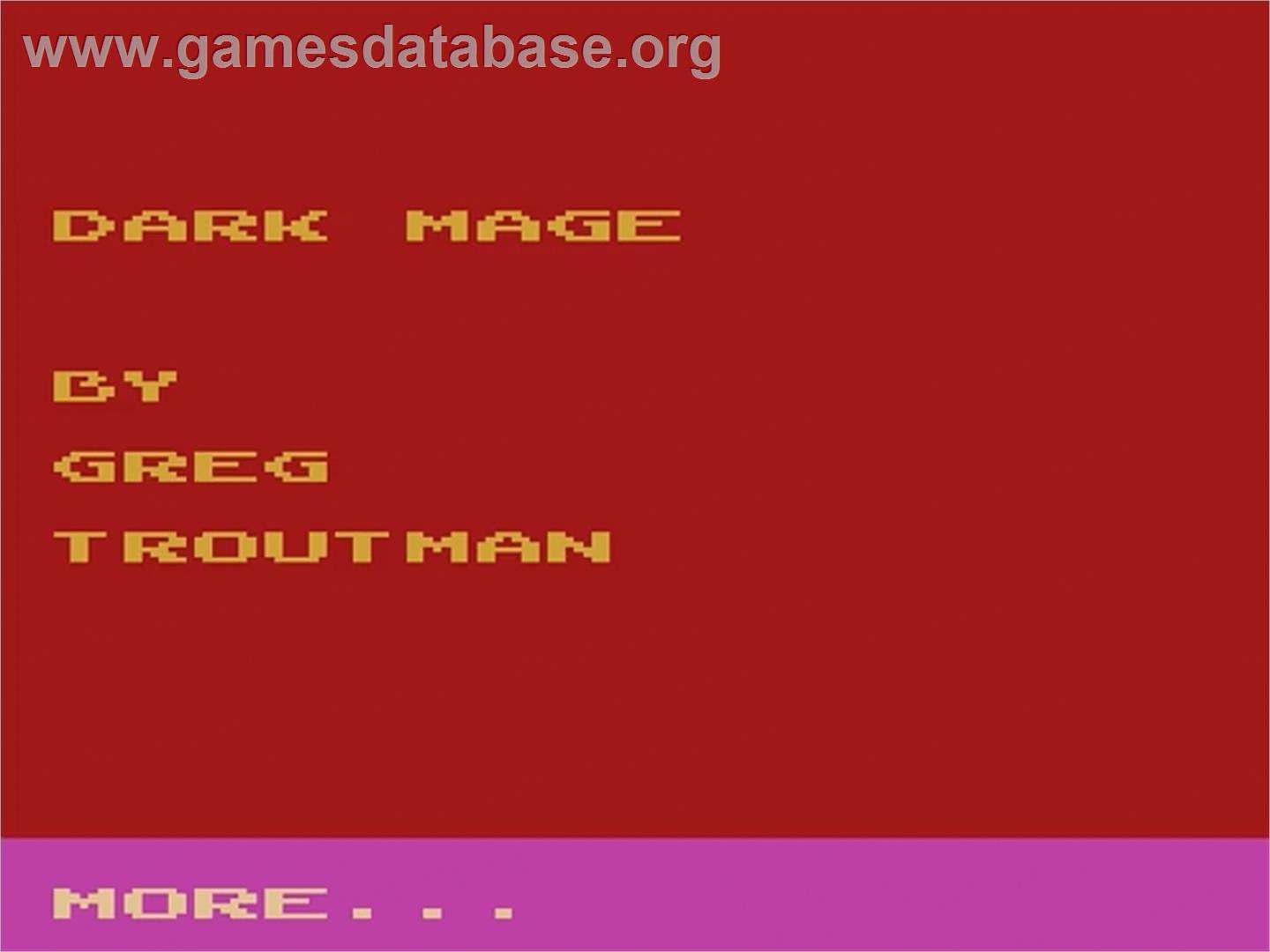 Marble Craze - Atari 2600 - Artwork - Title Screen