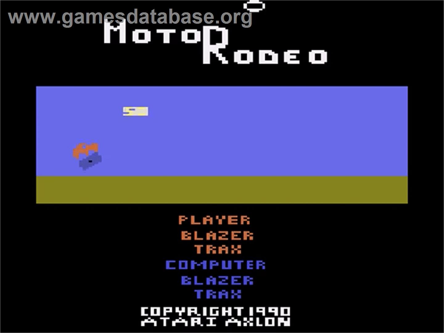 MotoRodeo - Atari 2600 - Artwork - Title Screen