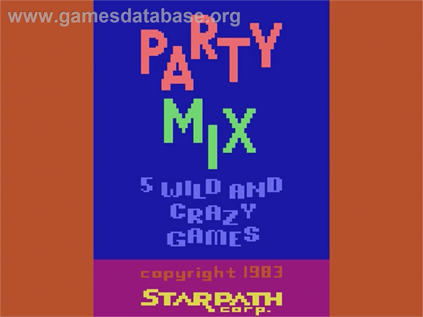 Party Mix - Atari 2600 - Artwork - Title Screen